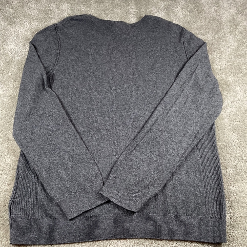 Marc‎ Anthony Mens XL Gray Cotton Cashmere Blend Long Sleeve Sweater NWT - Picture 5 of 7